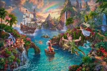 Disney Peter Pan Never Land TK Disney Ölgemälde